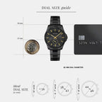 Metropolitain Men Quartz Black Dial Analog Stainless Steel Watch 248D439