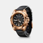 I.n.o.x. Chrono Men Quartz Black Dial Analog  Rubber Watch 249177