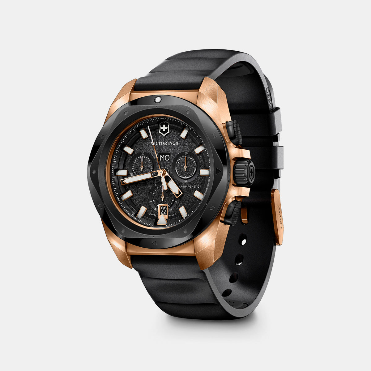 I.n.o.x. Men Quartz Black Dial Analog  Rubber Watch 249178
