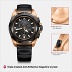 I.n.o.x. Men Quartz Black Dial Analog  Rubber Watch 249178