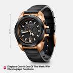 I.n.o.x. Men Quartz Black Dial Analog  Rubber Watch 249178