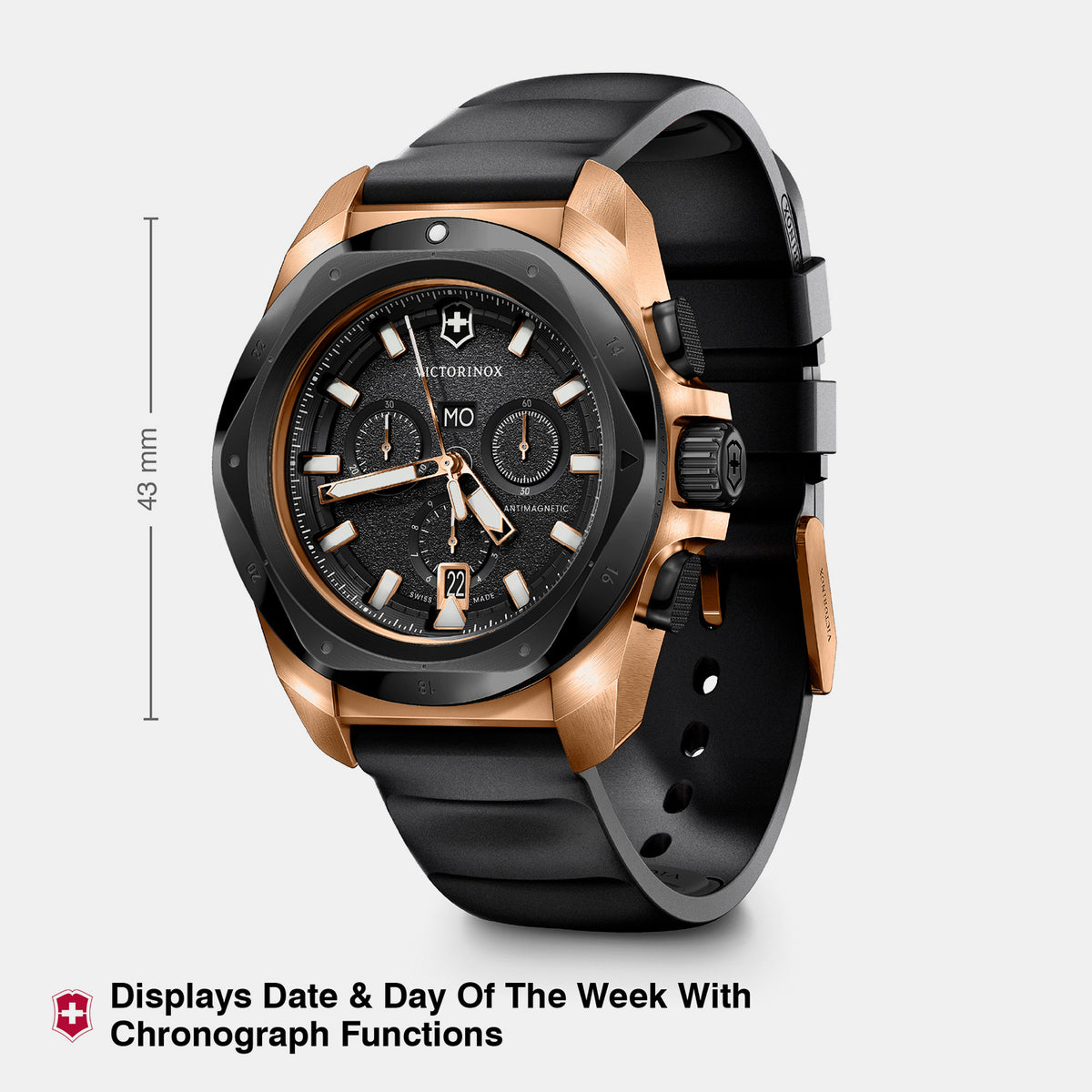 I.n.o.x. Men Quartz Black Dial Analog  Rubber Watch 249178