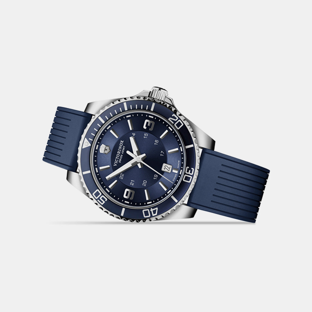 Maverick Men Quartz Blue Dial Analog  Rubber Watch 249184