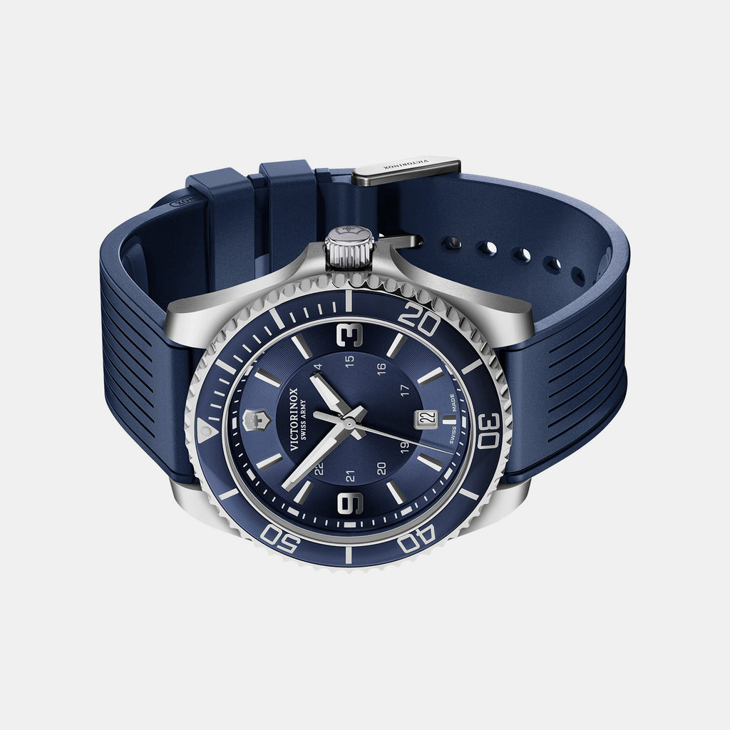 Maverick Men Quartz Blue Dial Analog  Rubber Watch 249184
