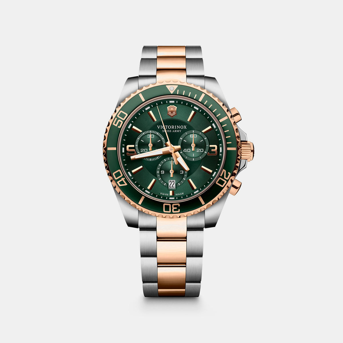 Maverick Men Quartz Green Dial Analog  Stainless Steel Watch 249186