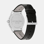 Unisex Quartz Black Dial Analog Stainless Steel Watch 25000013