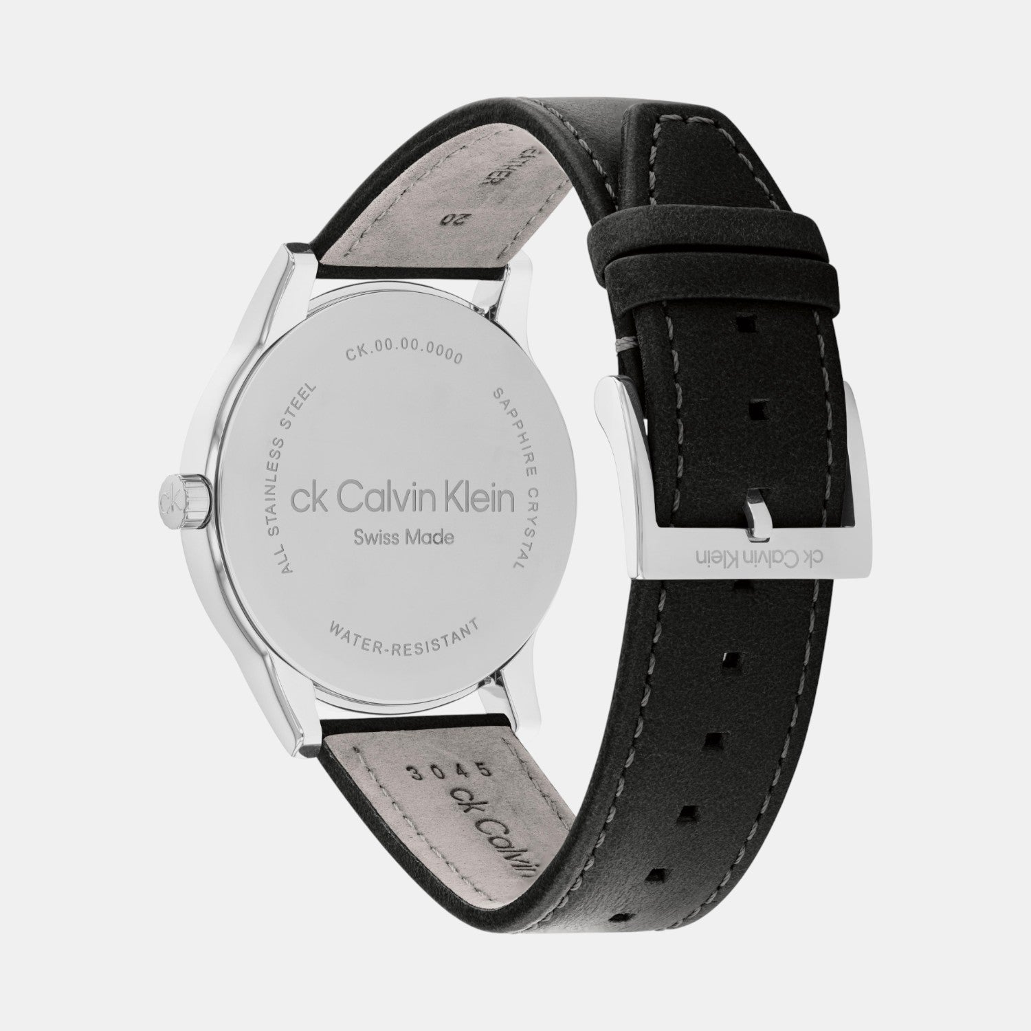 Unisex Quartz Black Dial Analog Stainless Steel Watch 25000013