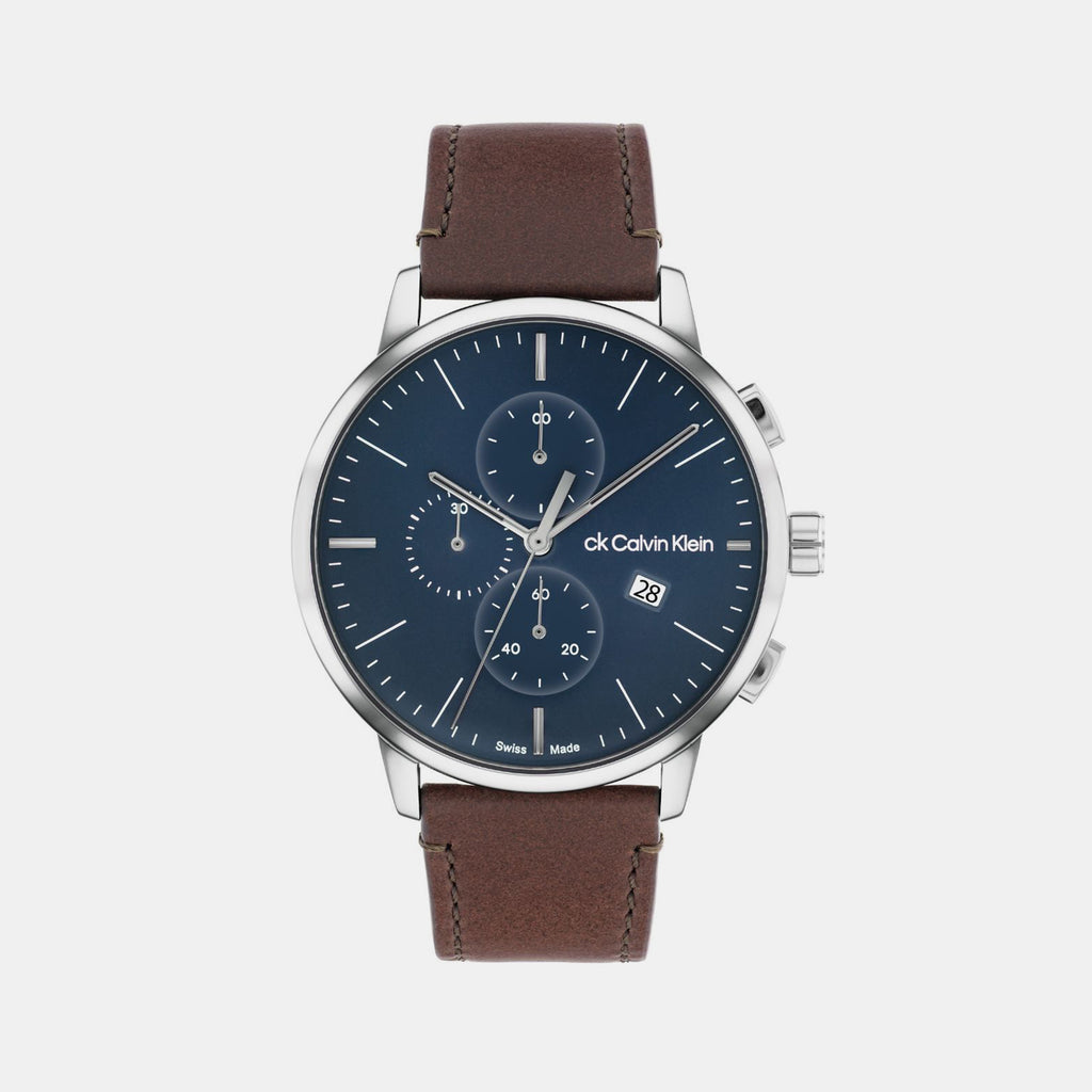 Calvin Klein Round Blue Chronograph watch
