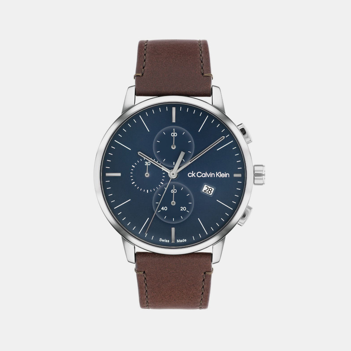 Calvin Klein Round Blue Chronograph watch