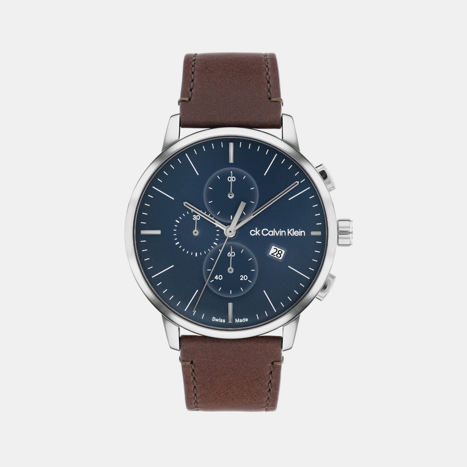 Calvin Klein Round Blue Chronograph watch