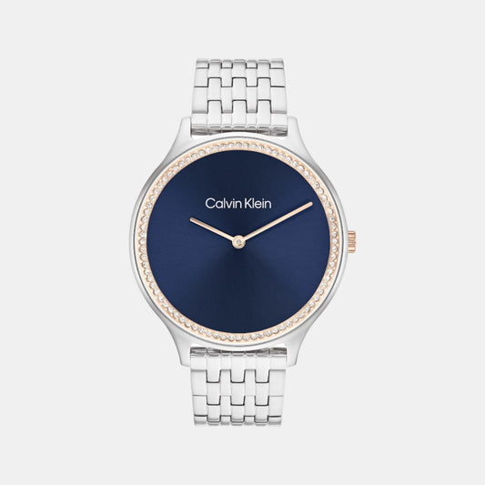 Quartz Women Analog Blue Stainless Steel Watch 25100001