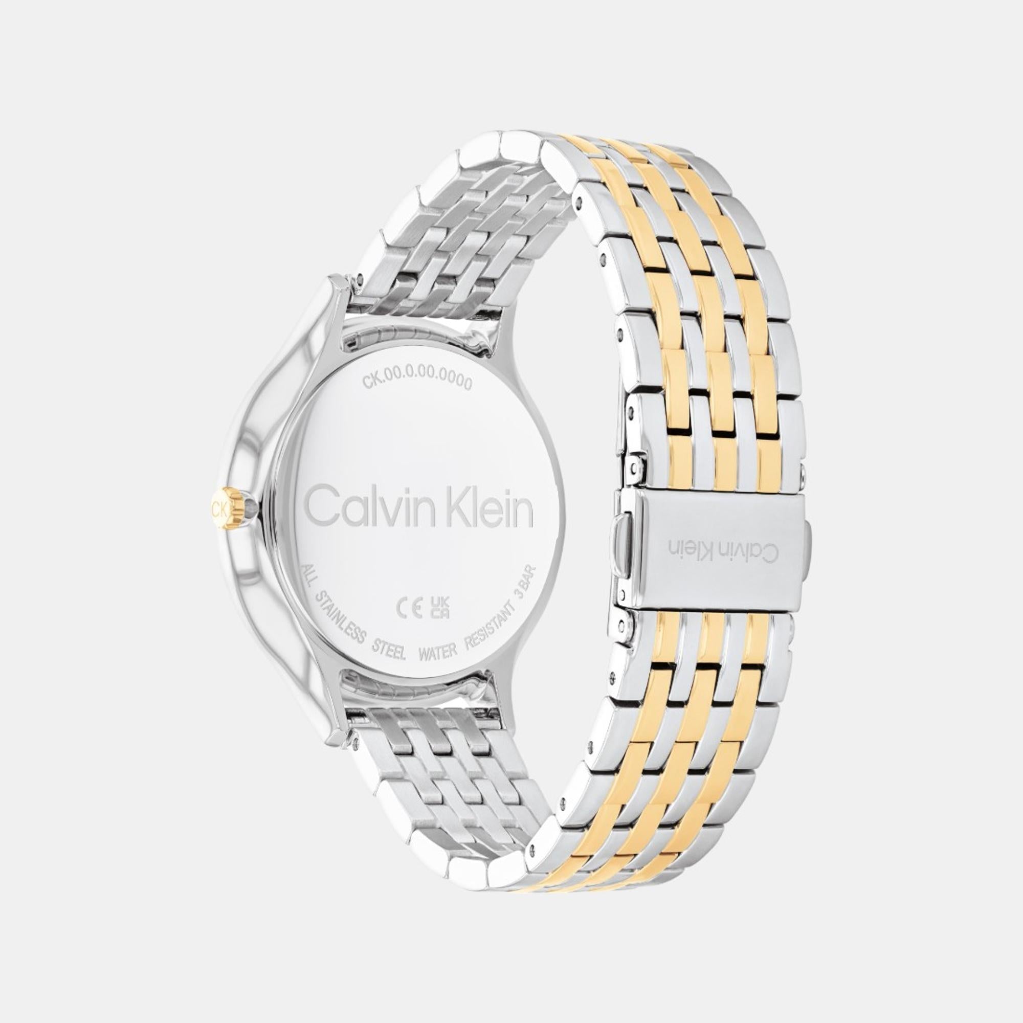 Calvin Klein Women Round Silver watch