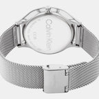 Timeless Women Quartz Pink Dial Analog Mesh Watch 25100004