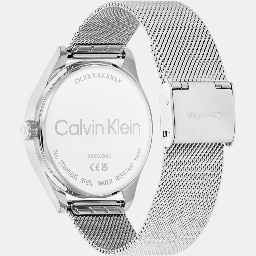 Women Automatic Silver White Dial Analog Stainless Steel Watch 25100010