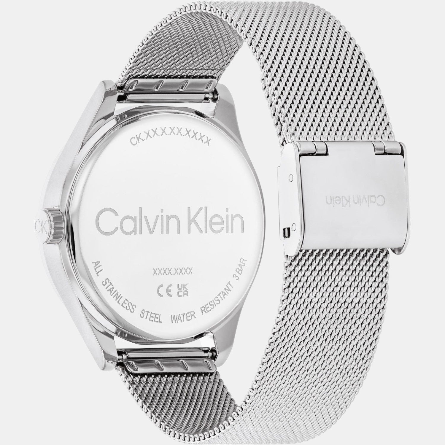 Women Automatic Silver White Dial Analog Stainless Steel Watch 25100010