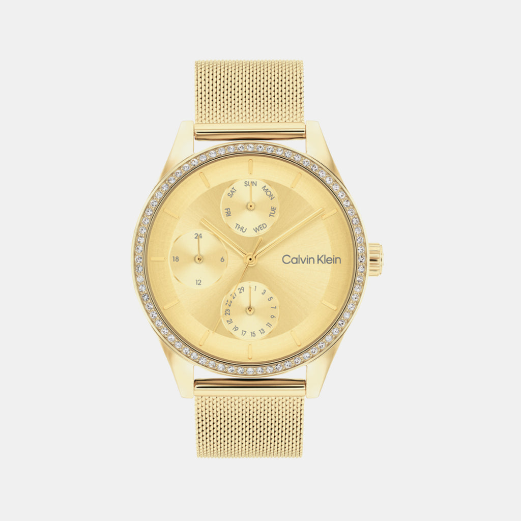 Calvin Klein Round Gold Multi-Function watch