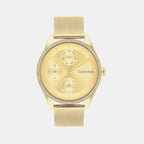 Calvin Klein Round Gold Multi-Function watch