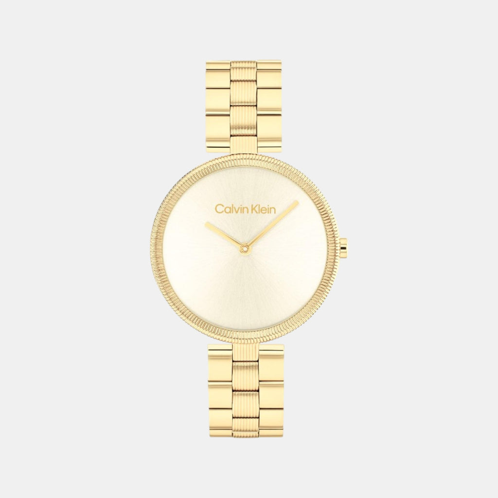 Calvin Klein Round Light Champagne Analog watch