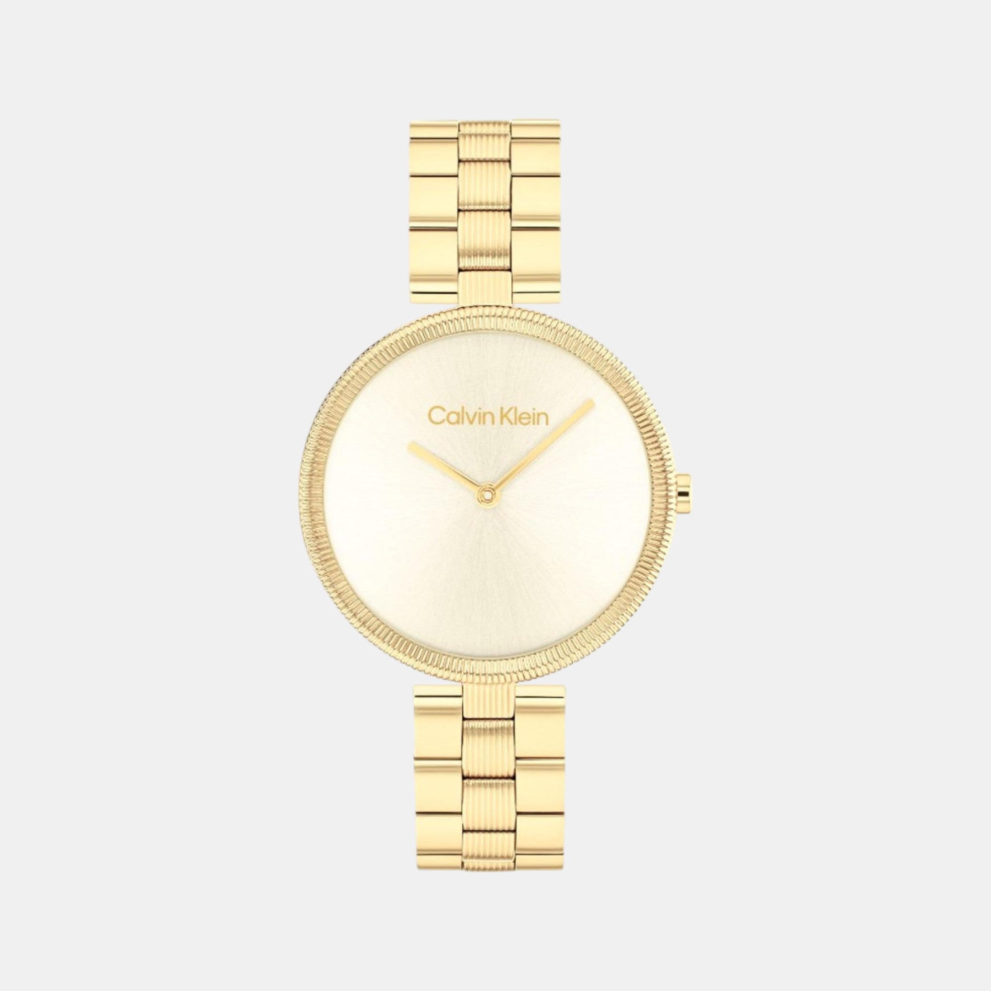 Calvin Klein Round Light Champagne Analog watch