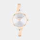 Women Quartz Silver Dial Analog Stainless Steel Watch 25100028