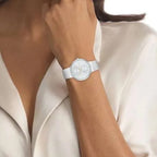 Create Women Quartz Blue Dial Multi-Function Stainless Steel Watch 25100032