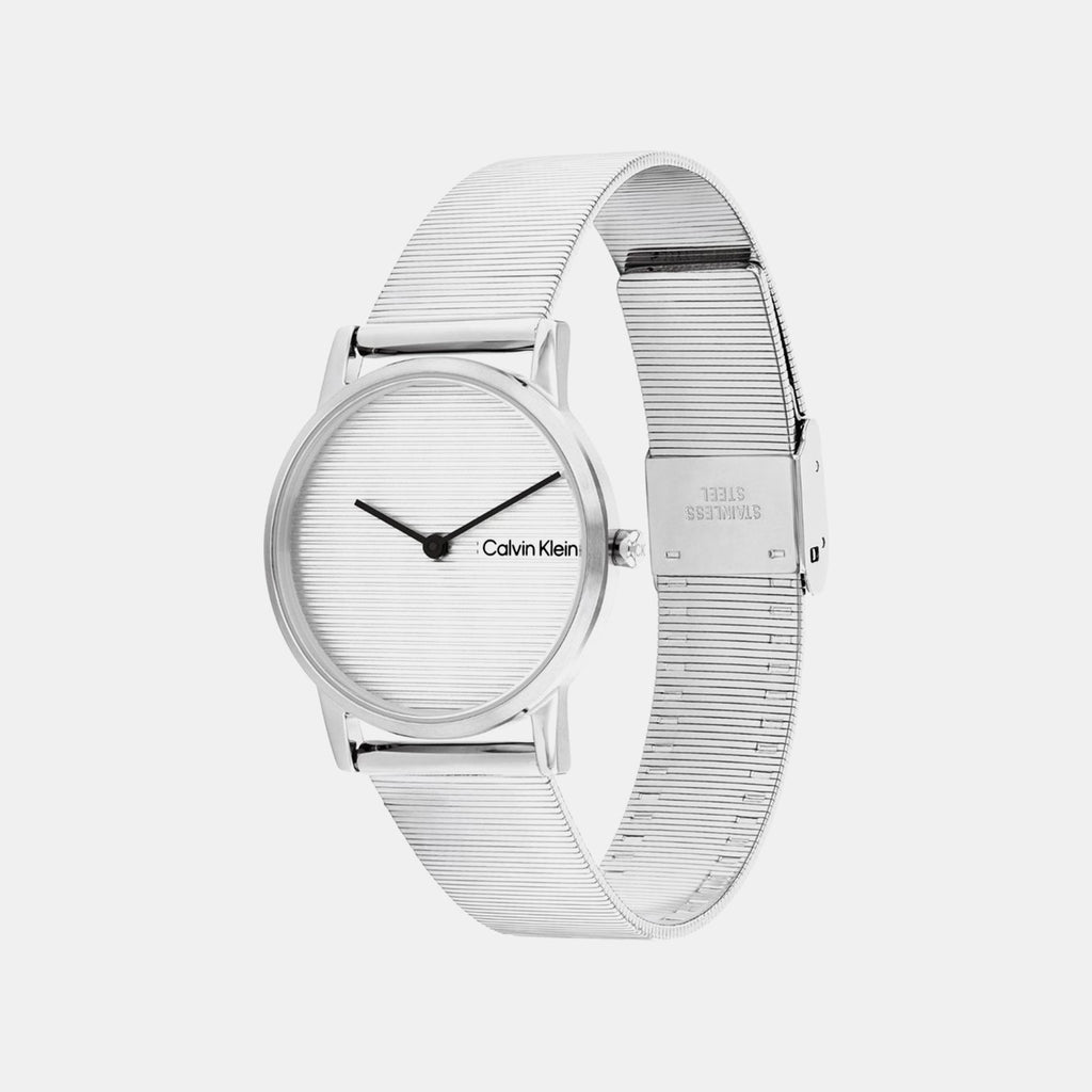 Ck Feel Women Quartz Silver Dial Analog Stainless Steel Watch 25100033