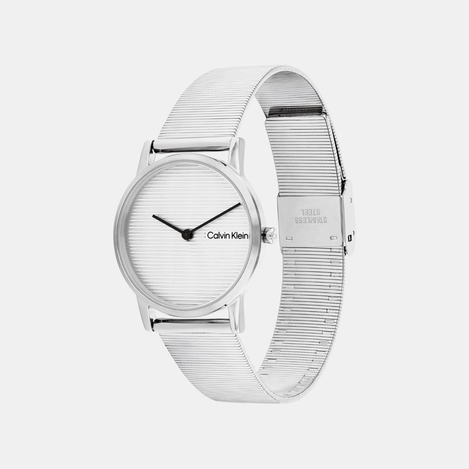 Ck Feel Women Quartz Silver Dial Analog Stainless Steel Watch 25100033