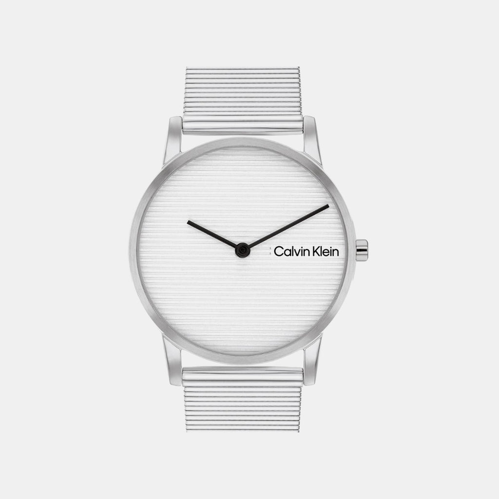 Ck Feel Women Quartz Silver Dial Analog Stainless Steel Watch 25100033