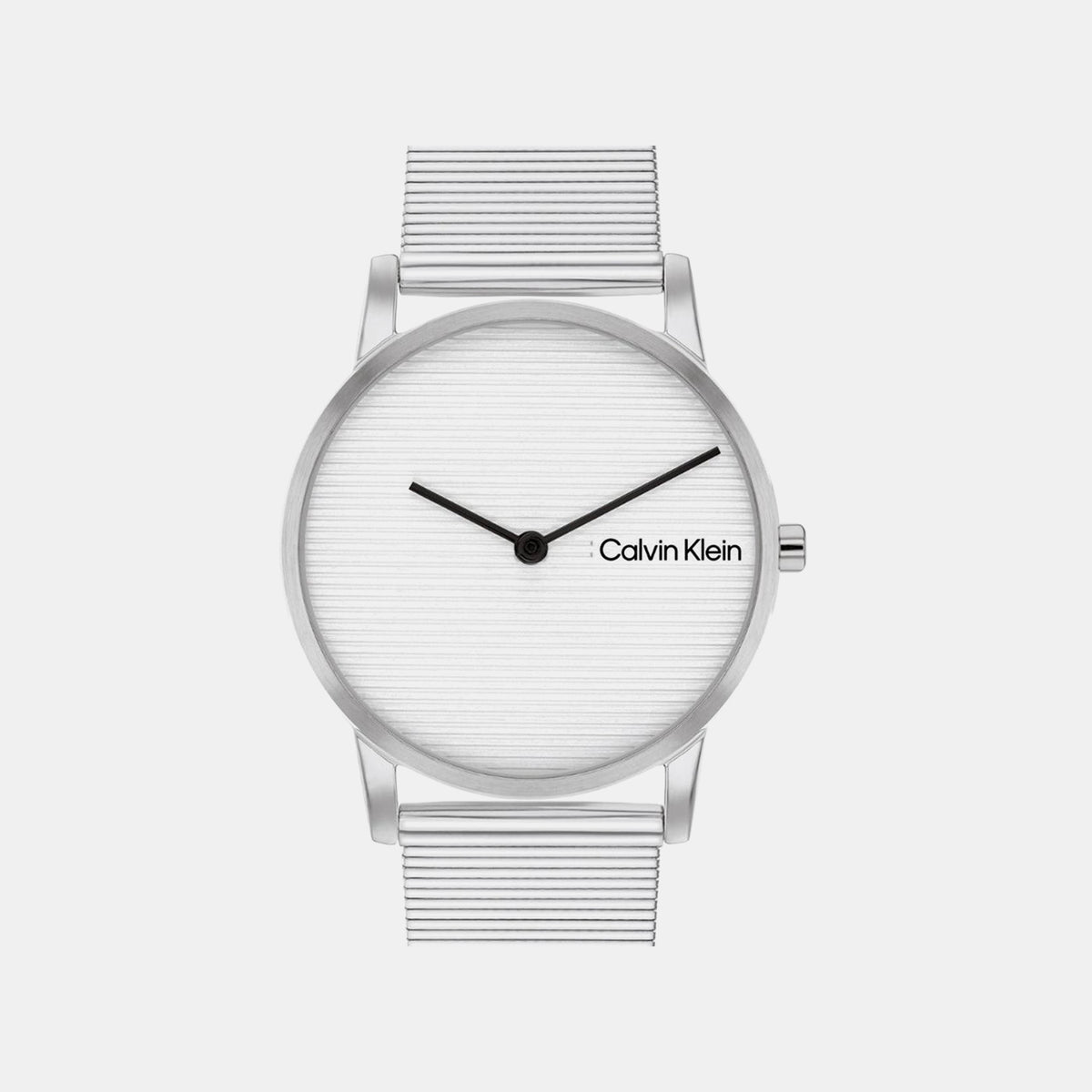 Ck Feel Women Quartz Silver Dial Analog Mesh Watch 25100033