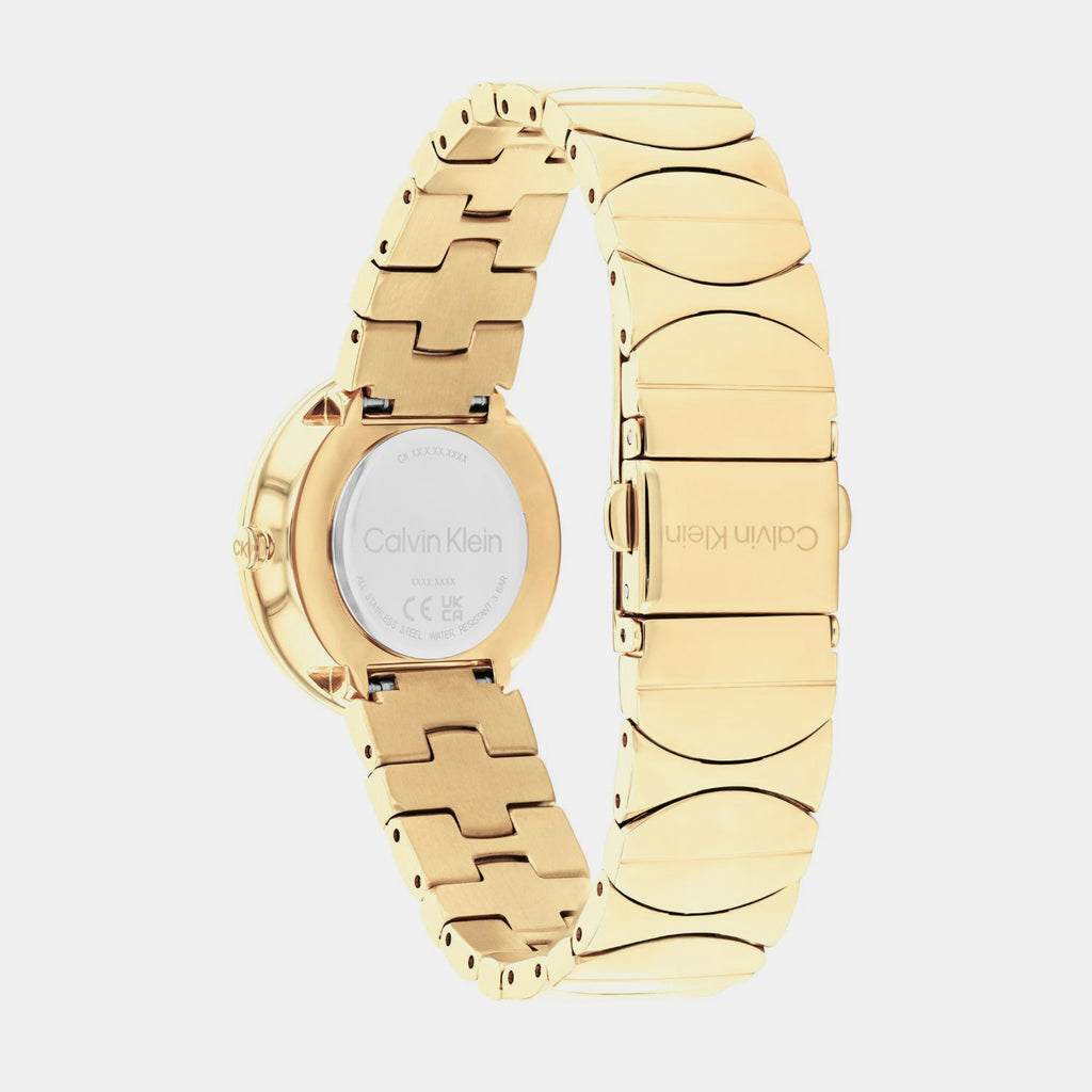 Calvin Klein Women Round Silver watch