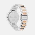 Calvin Klein Women Round Silver watch