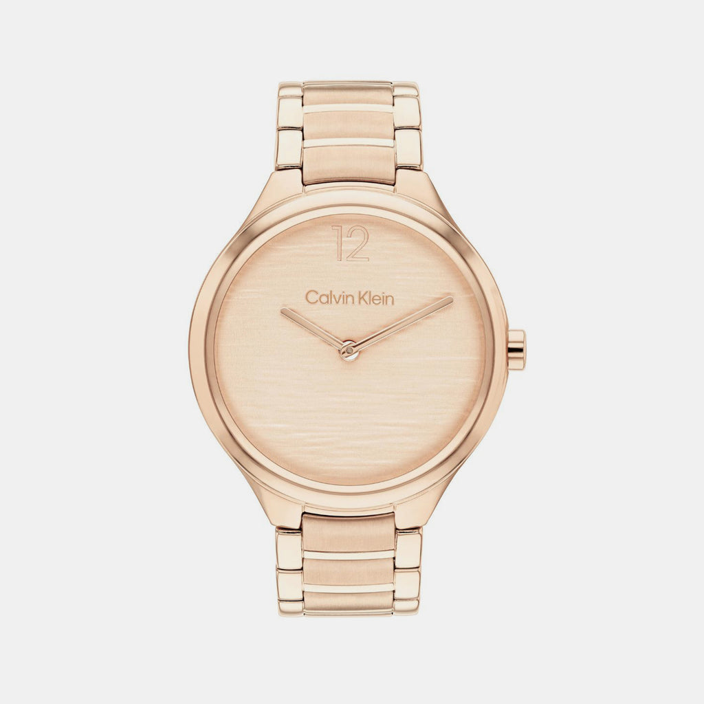 Calvin Klein Round Carnation Gold Analog watch
