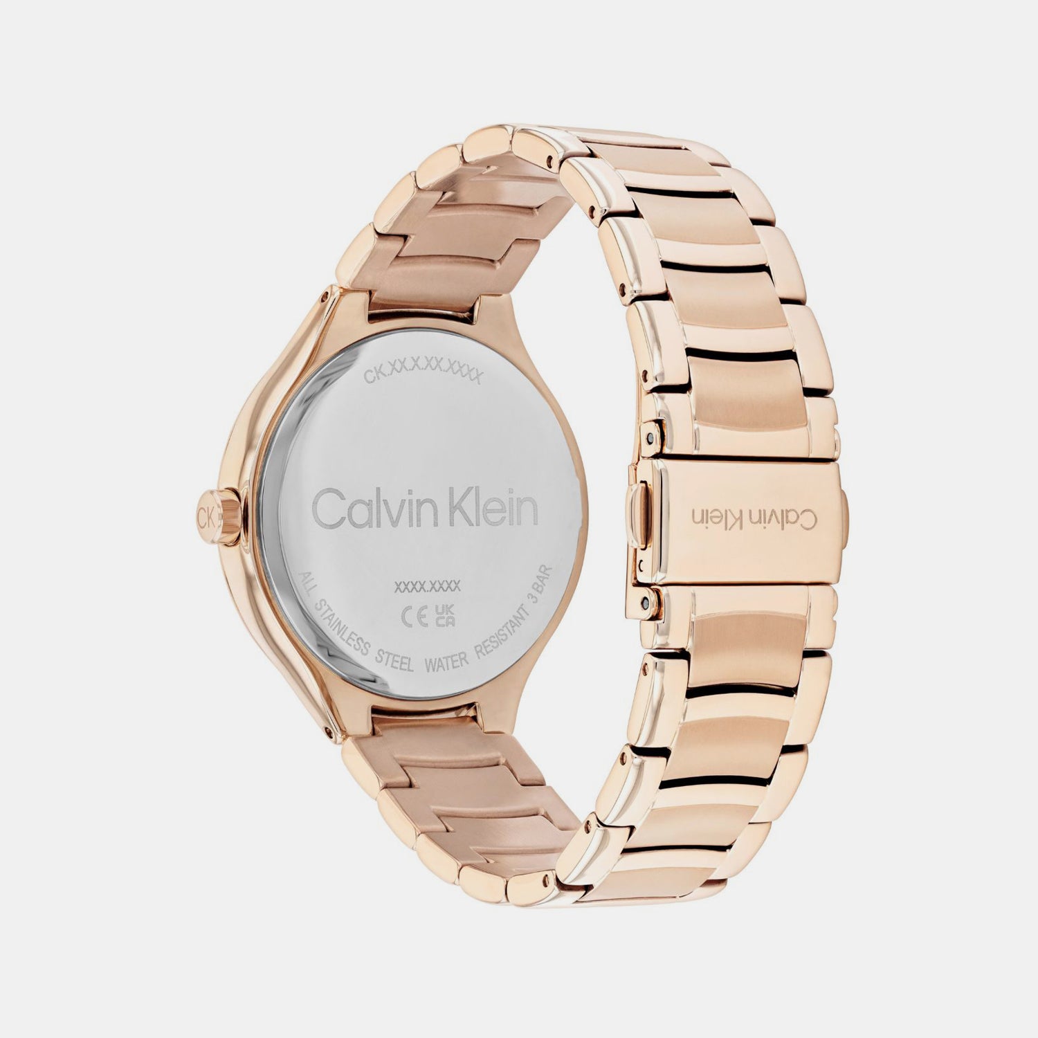 Calvin Klein Women Round Carnation Gold watch