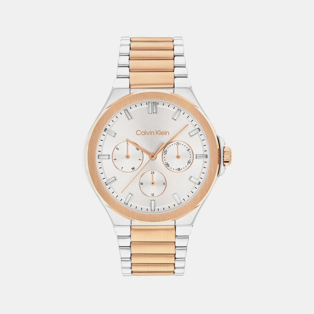Calvin Klein Round White Multi-Function watch