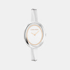 Women Quartz White Dial Analog Stainless Steel Watch 25100055
