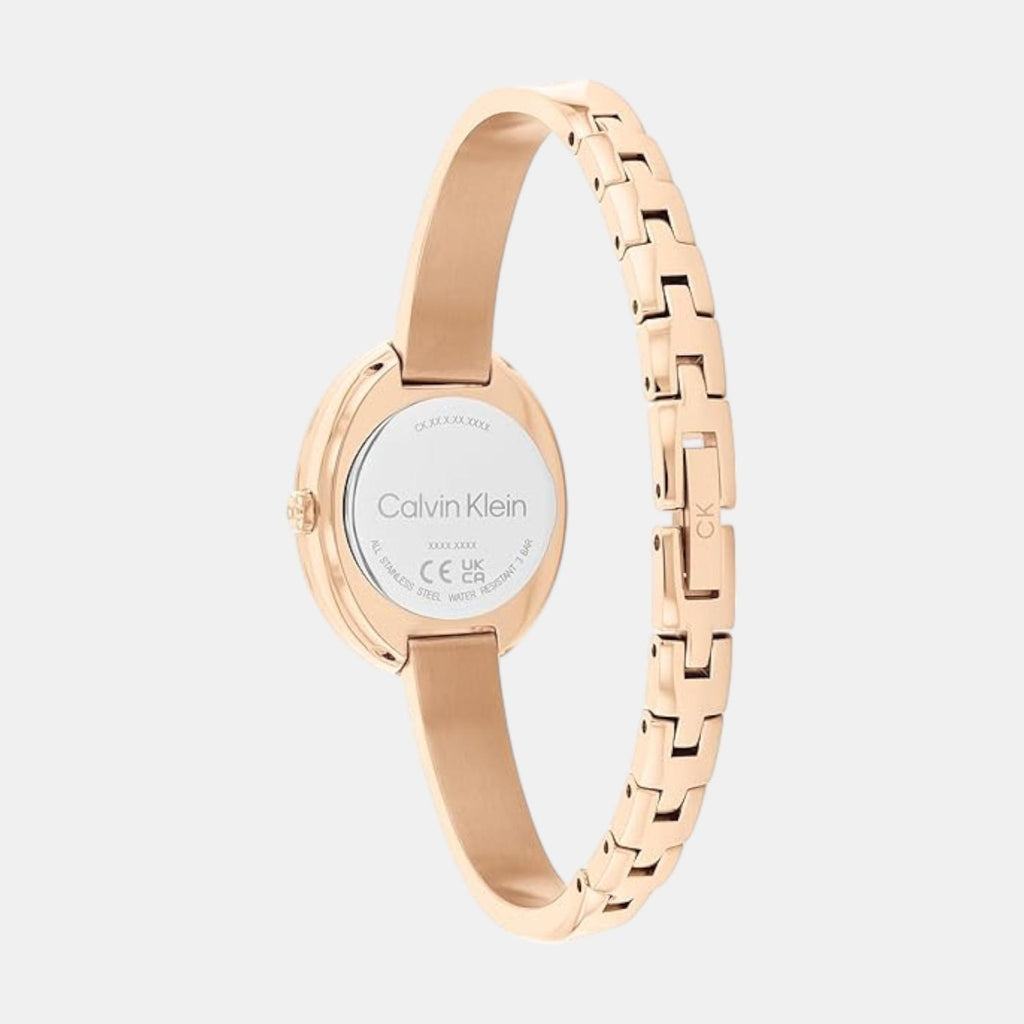 Twisted Bezel Women Quartz Black Dial Analog Stainless Steel Watch 25100057