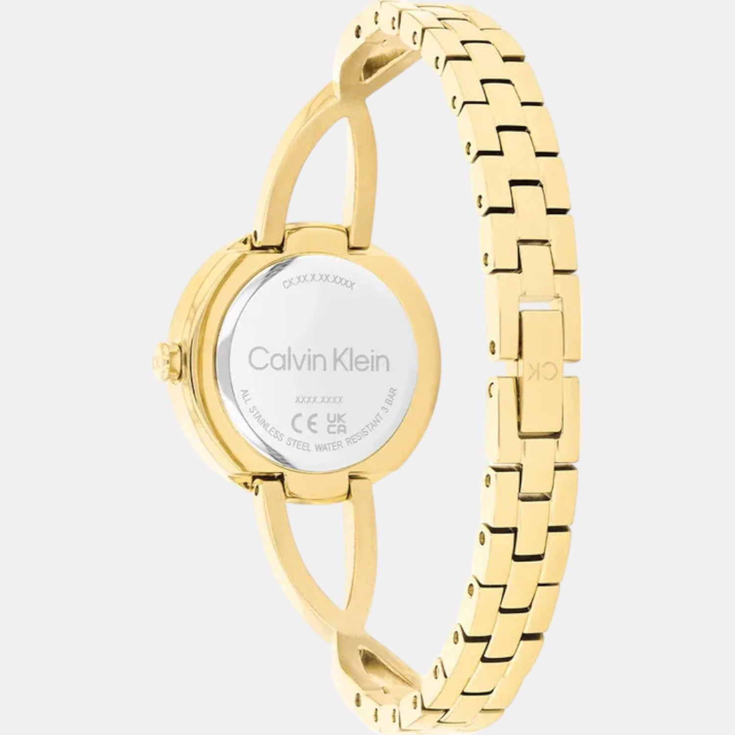 Sculpted Embrace Women Quartz Black Dial Analog Stainless Steel Watch 25100059