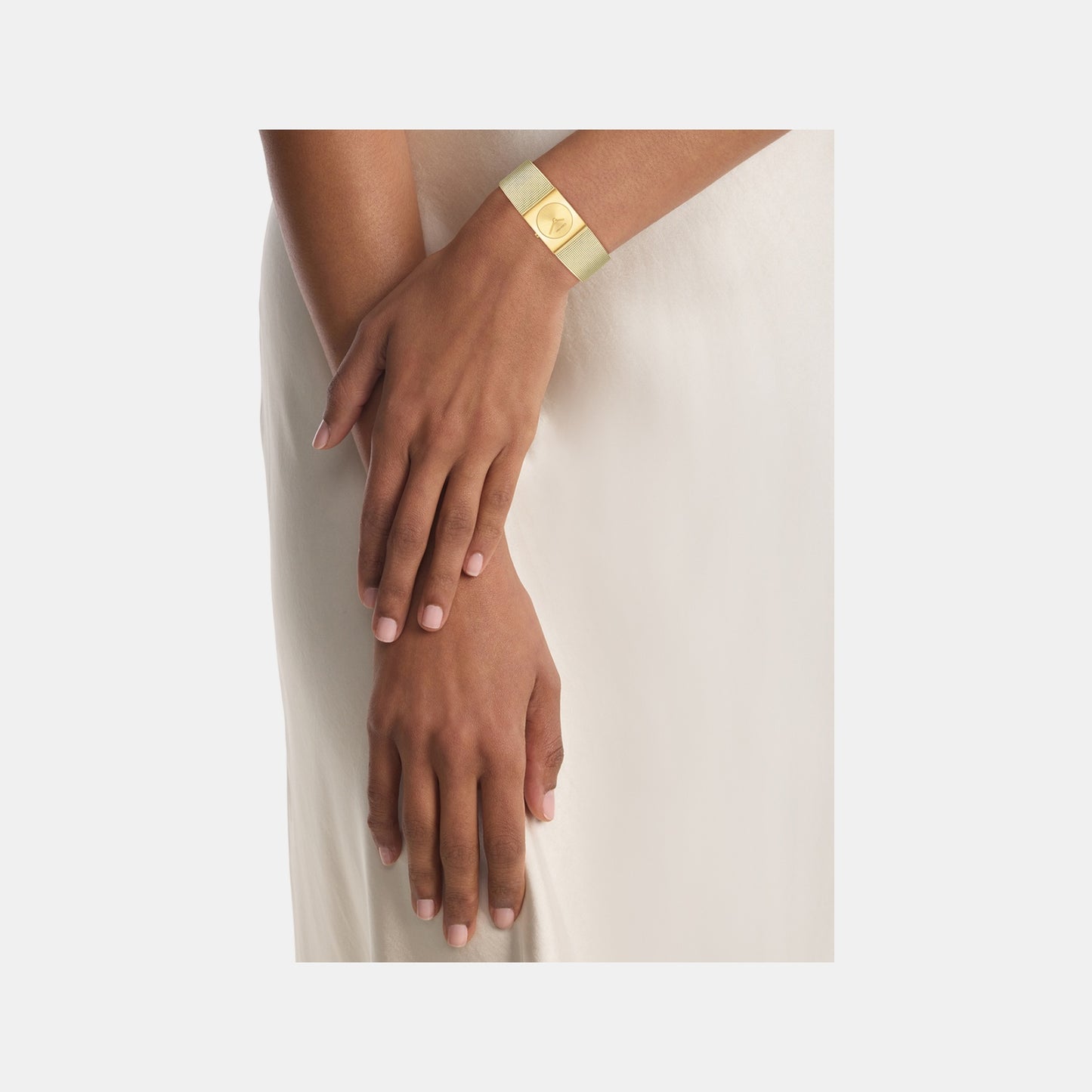 Ck Pulse Women Quartz Gold Dial Analog Stainless Steel Watch 25100062