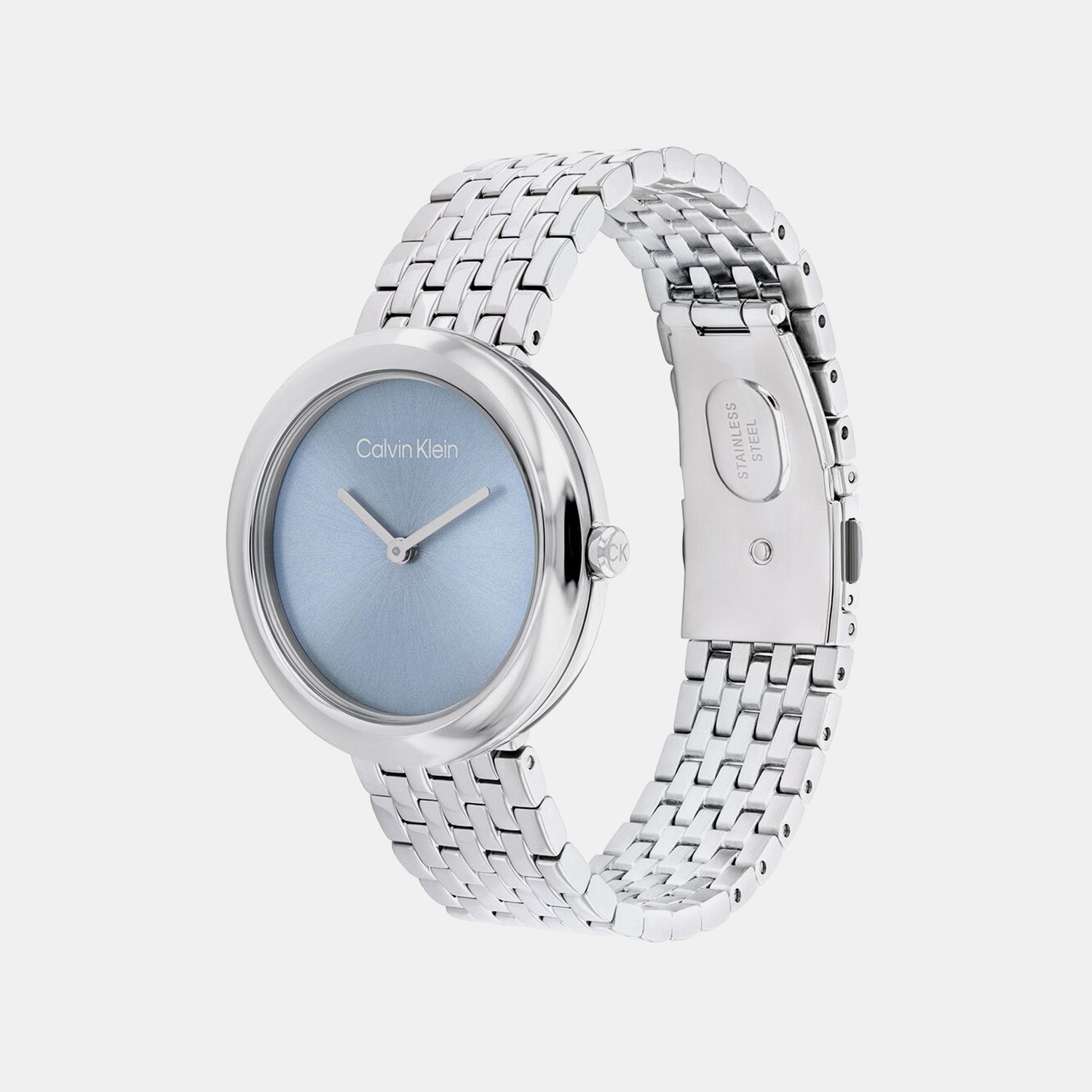 Women Quartz Blue Dial Analog Stainless Steel Watch 25100065