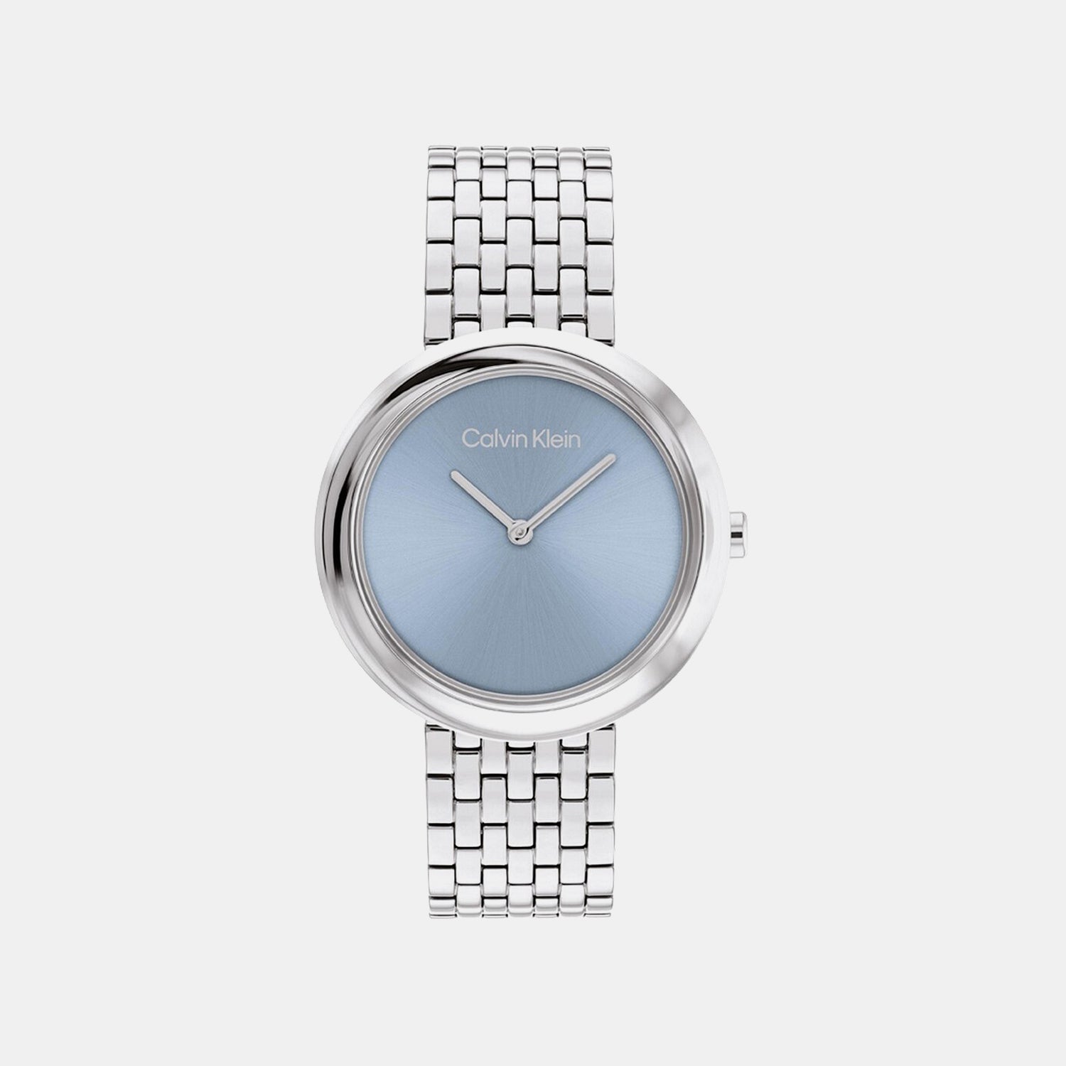 Women Quartz Blue Dial Analog Stainless Steel Watch 25100065