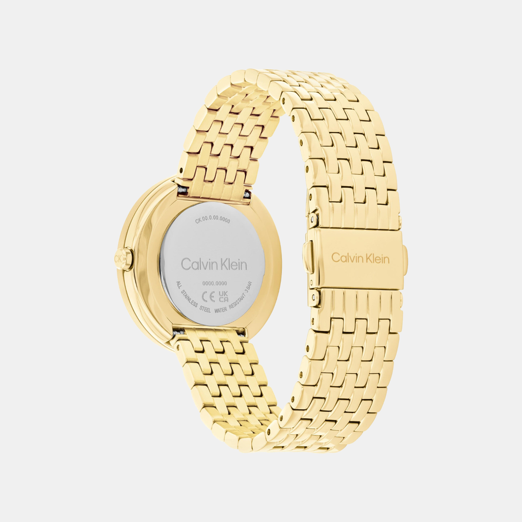 Calvin Klein Women Round Bronze watch