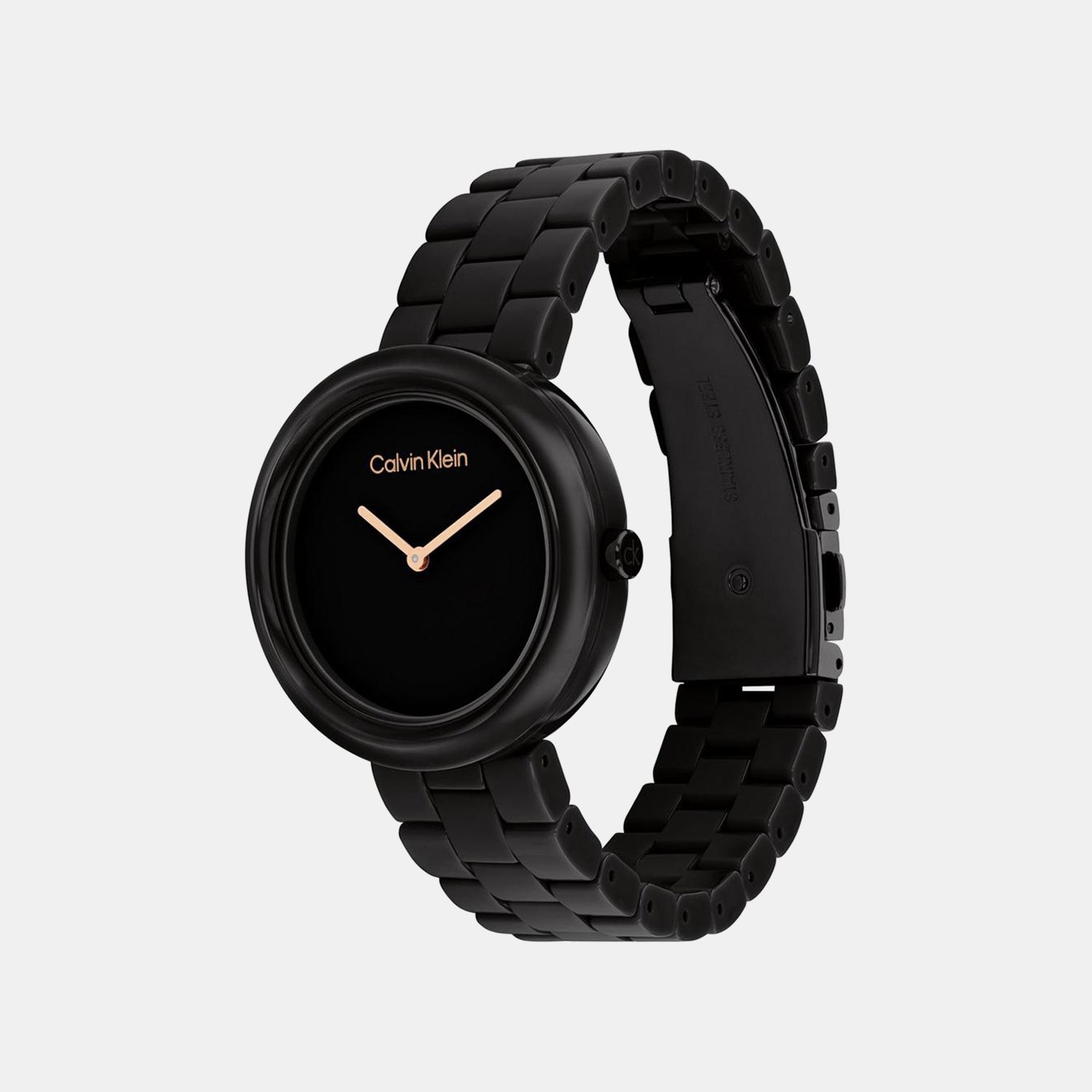 Ck Pure Women Quartz Black Dial Analog Ceramic Watch 25100075