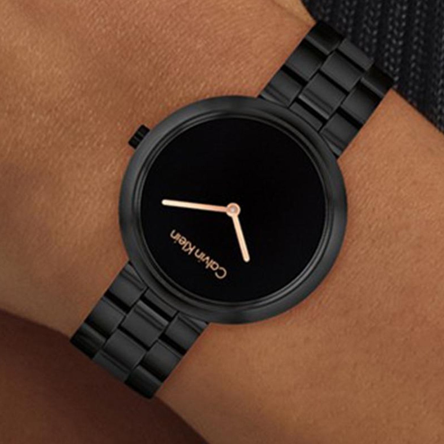 Ck Pure Women Quartz Black Dial Analog Ceramic Watch 25100075