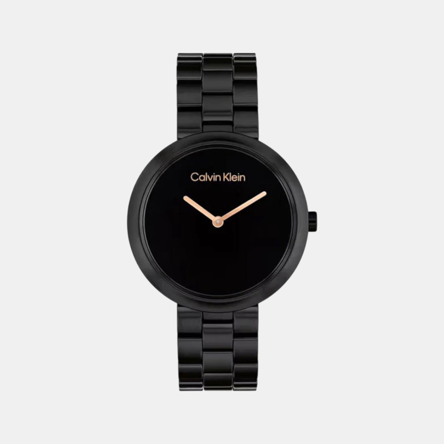 Ck Pure Women Quartz Black Dial Analog Ceramic Watch 25100075