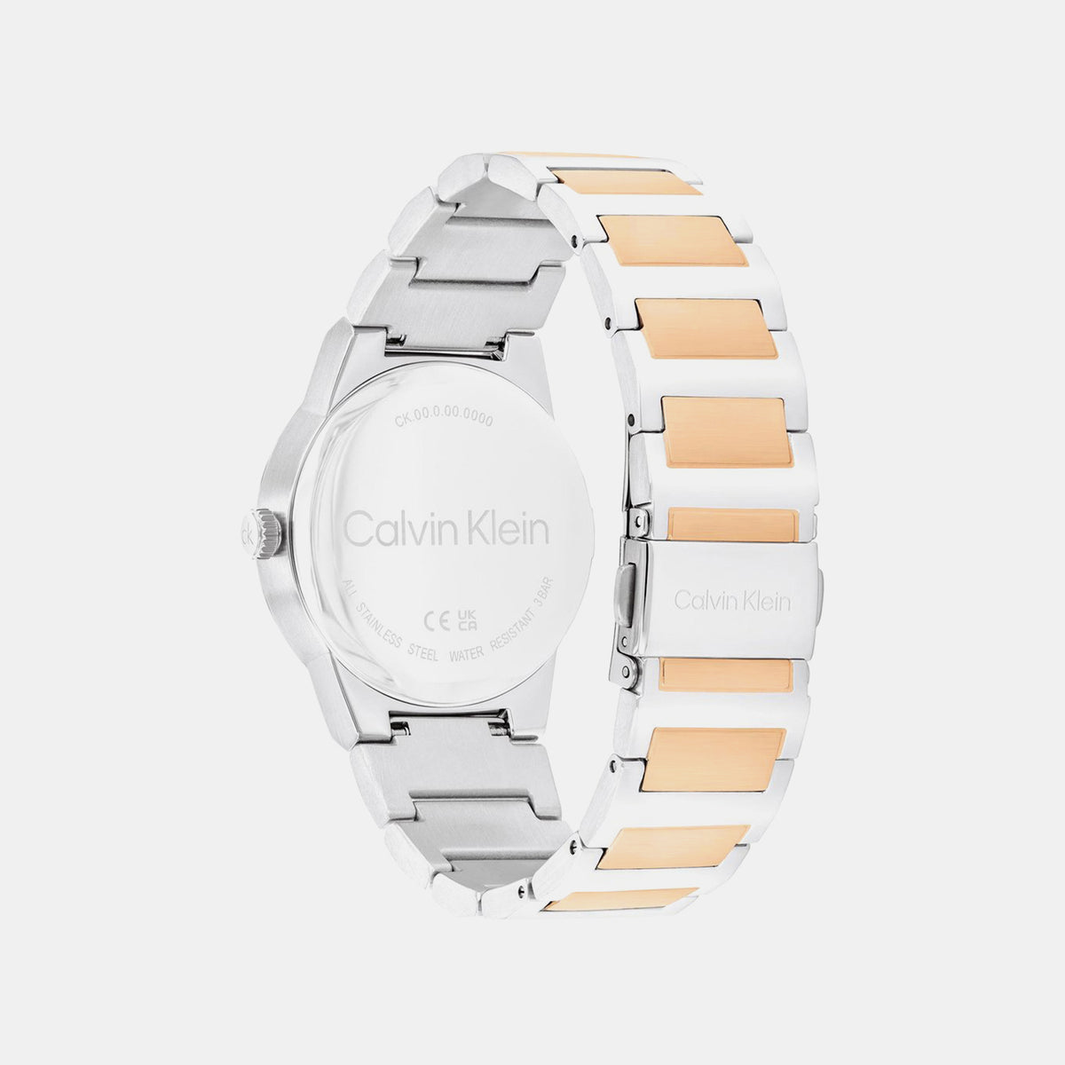 Ck Linear Elegance Women Quartz Silver Dial Analog Stainless Steel Watch 25100083