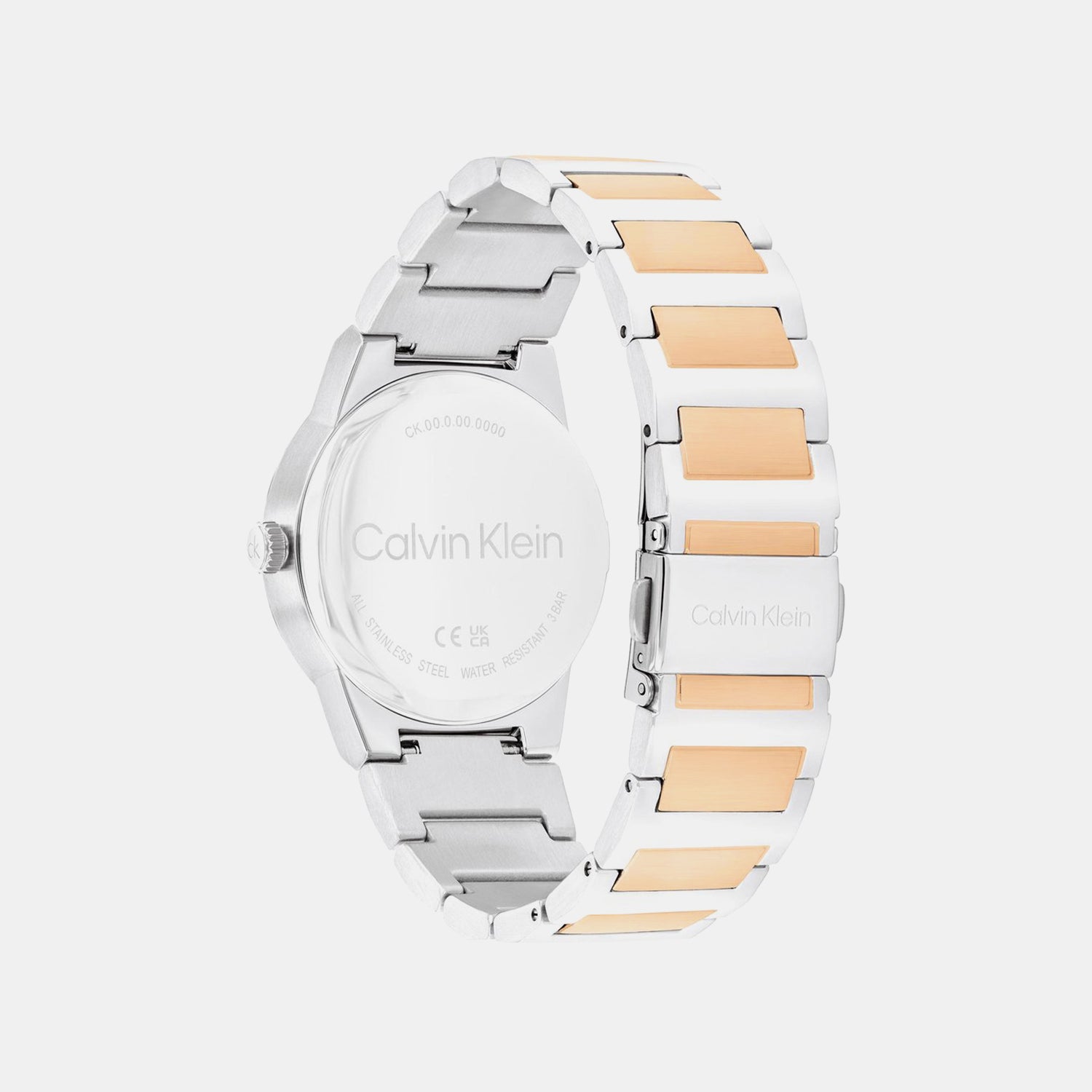 Ck Linear Elegance Women Quartz Silver Dial Analog Stainless Steel Watch 25100083