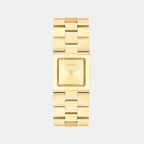 Ck Meridian Women Quartz Thin Gold Dial Analog Stainless Steel Watch 25100089