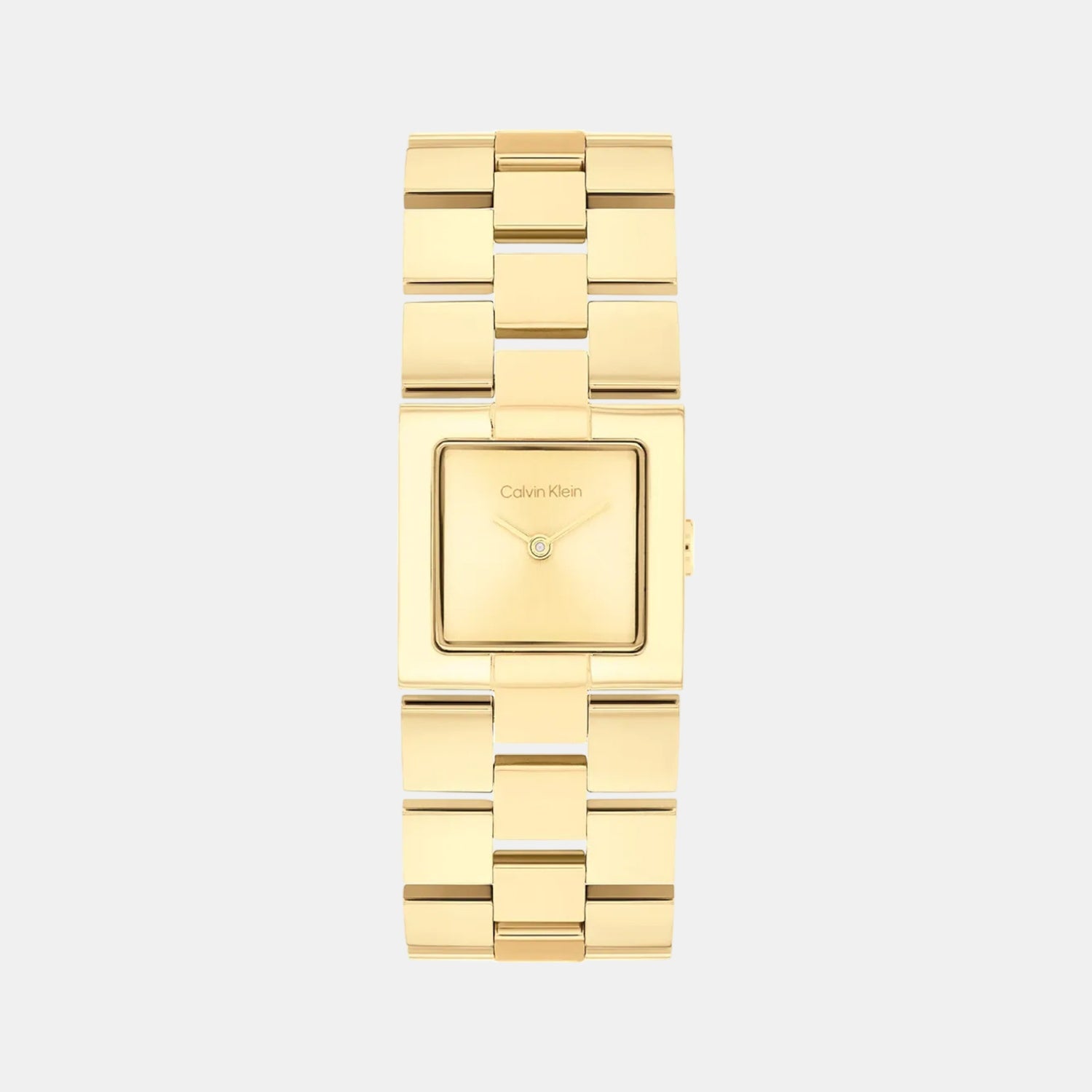 Ck Meridian Women Quartz Thin Gold Dial Analog Stainless Steel Watch 25100089
