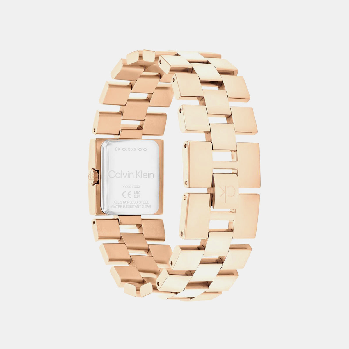 Ck Meridian Women Quartz Rose Gold Dial Analog Stainless Steel Watch 25100090