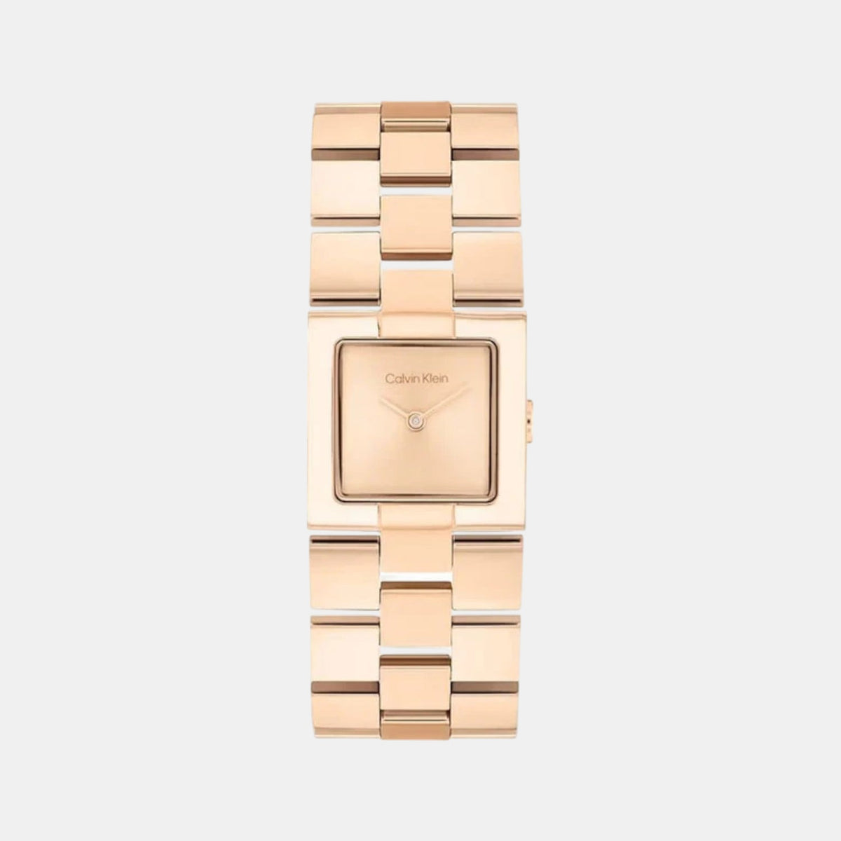 Ck Meridian Women Quartz Rose Gold Dial Analog Stainless Steel Watch 25100090